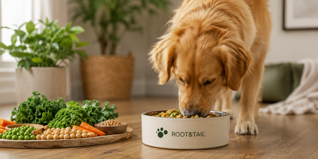 Fresh plant-based diet for dogs